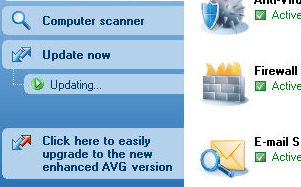 AVG Upgrade Message