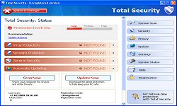 Total Secuirty is a rouge application remove as soon as possible